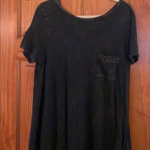 Lula roe black acid wash Carly size xl